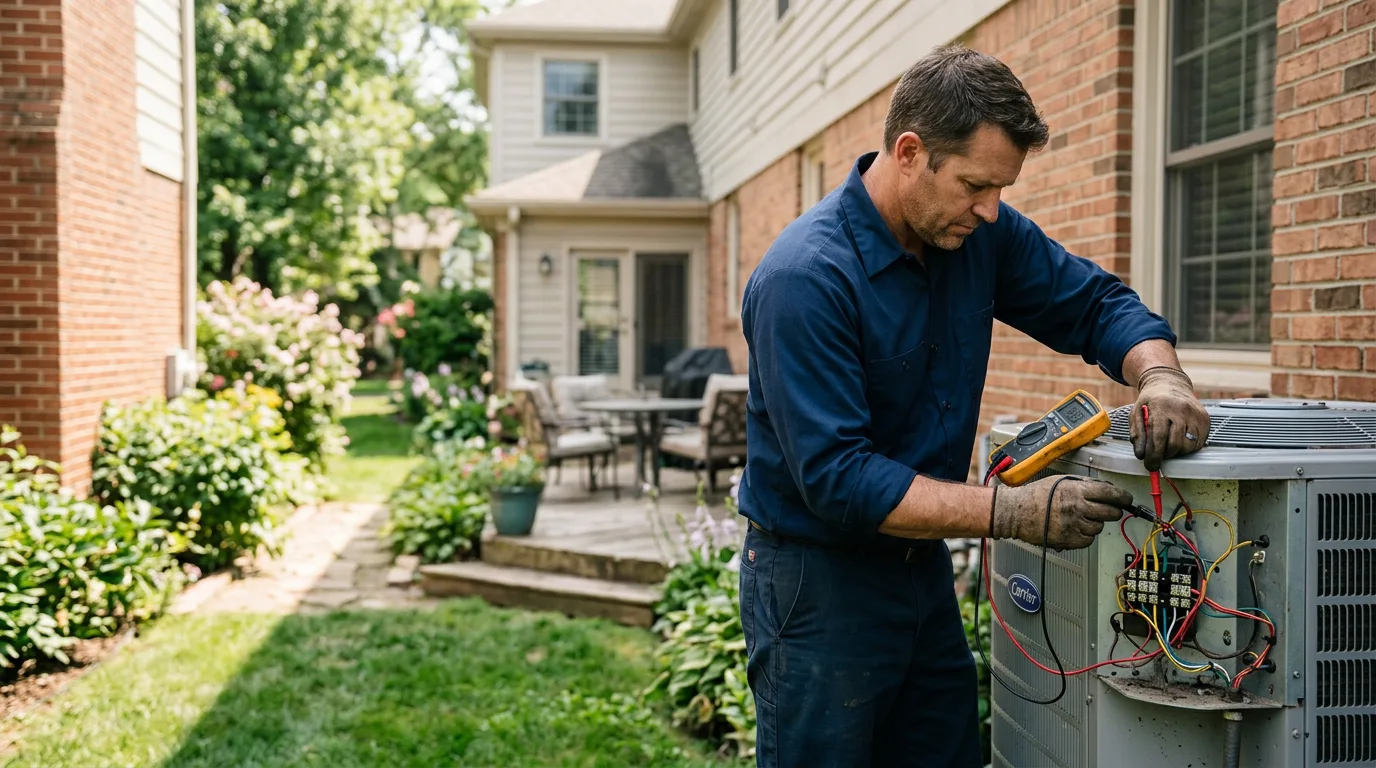 HVAC technician working near West Bend, IA
